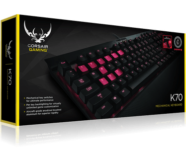 Corsair Gaming K70 Cherry MX Blue - Red LED