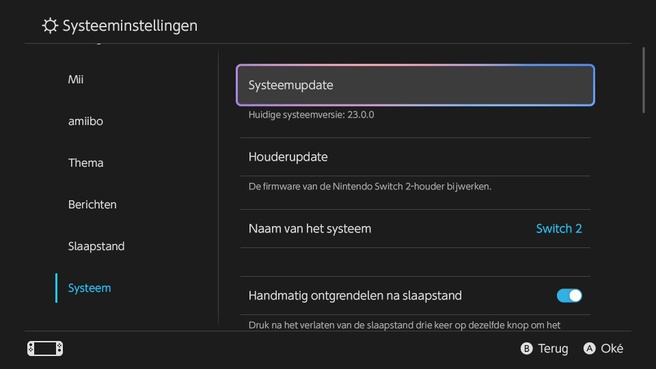 Nintendo Switch 2-update 23.0.0