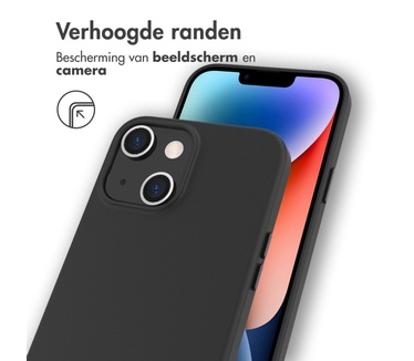Accezz Leather Backcover met MagSafe iPhone 14 Plus - Zwart