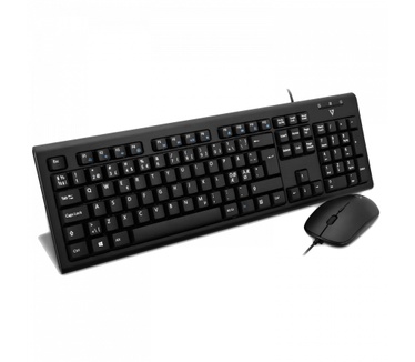 V7 Wired Keyboard and Mouse Combo (Qwerty Nordic)