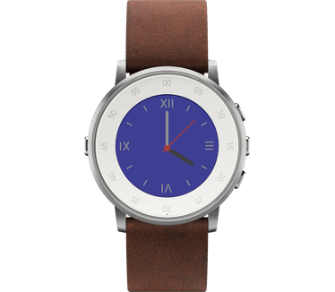Pebble Time Round (20mm band) Zilver