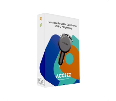 Accezz Roll-up Cable Car Charger