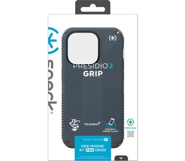 Speck Presidio2 Grip Apple iPhone 14 Pro Charcoal Grey - with Microban