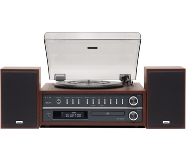 Teac MC-D800 (CH) Plattenspieler/CD-System (Bluetooth, CD-Player, USB, UKW/MW Tuner, 2-Wege Lautsprecher) holzfarben