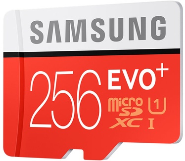 Samsung Evo + 256 GB micro SD class 10 - met adapter