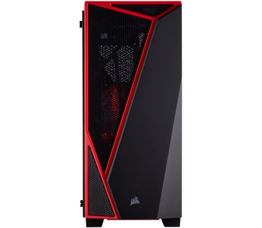 Corsair Carbide SPEC-04 Tempered Glass Zwart/Rood