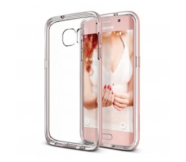 Verus Crystal Bumper Samsung Galaxy S7 edge Case - Rose Gold