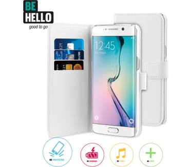 BeHello Samsung Galaxy S7 Edge Wallet Case White