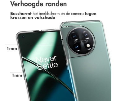 Accezz Clear Backcover OnePlus 11 - Transparant