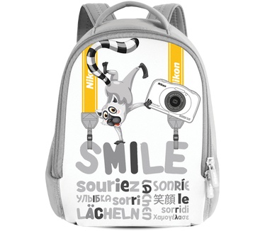 Nikon Kids Backpack   white Grijs, Wit