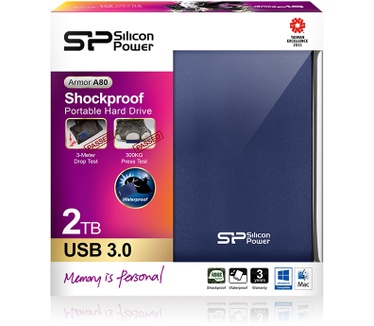 Silicon Power Armor A80 2TB Blauw