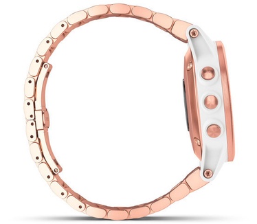 Garmin Fenix 5S Plus (Sapphire glas) Wit (Rosé Goud)