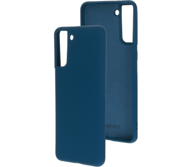 Mobiparts Silicone Cover Samsung Galaxy S21 Plus Blueberry Blue