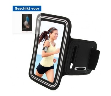 qMust Sport armband Huawei P8 Lite (Grey/Black)