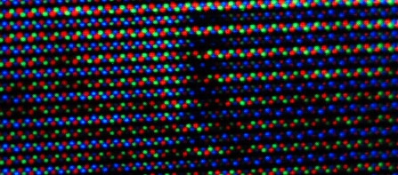 Pixels met zwarte lijntjes ertussen