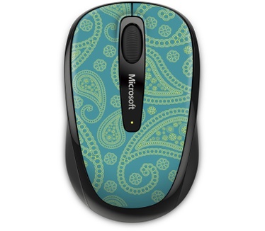 Microsoft Wireless Mouse 3500 Mint & Aqua Psly