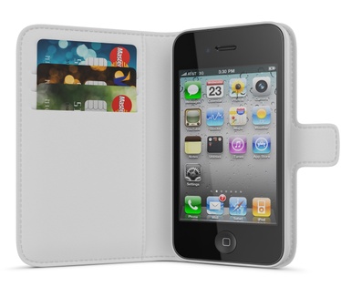 BeHello iPhone 4 / 4S Wallet Case White