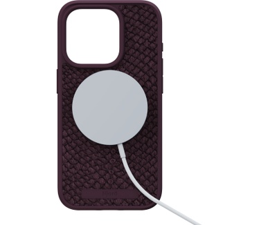 Njord byElements Salmon Leather Magsafe Case for iPhone 15 Pro, Rust