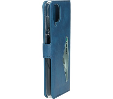 Mobiparts Classic Wallet Case Samsung Galaxy A12 (2021) Steel Blue