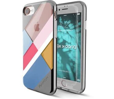 X-Doria Revel Lux Apple iPhone SE 2020 / iPhone 7/8 hoesje - Blocks Silver
