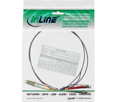 InLine LC/ST, 7.5 m Paars