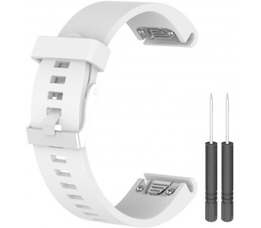 Just in Case Polsbandje Siliconen Garmin Fenix 5X Wit