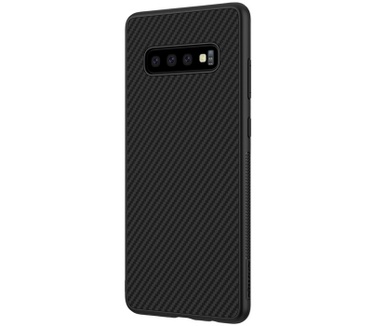 Nillkin HardCase Synthetisch Carbon Samsung Galaxy S10+ - Zwart  Zwart