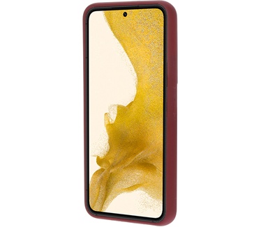 Mobiparts Silicone Cover Samsung Galaxy S22 Plum Red