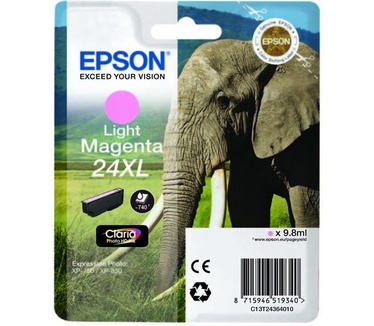 Epson Singlepack Light Magenta 24XL Claria Photo HD Ink (C13T24364010)