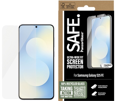 PanzerGlass SAFE. by PanzerGlass® Screen Protector Samsung Galaxy S25 FE 5G | Ultra-Wide Fit w. EasyAligner