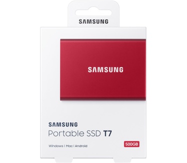 Samsung Portable SSD T7 500GB Rood