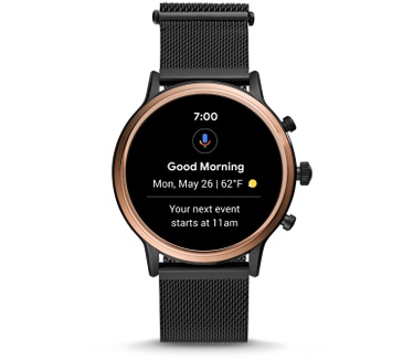 Fossil Gen 5 Julianna HR Black Stainless Steel Rosé Goud (Zwart)
