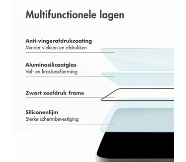 Accezz glas screenprotector met anti-dust applicator