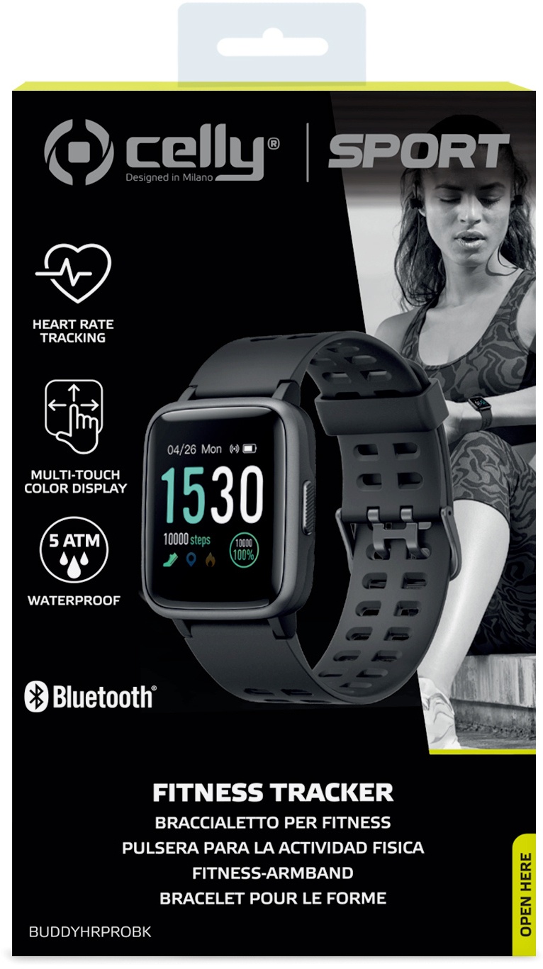 Celly Fitness Tracker Smartwatch Pro Zwart (Zwart) Kenmerken Tweakers