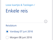 Kaartjes kopen in NS Reisplanner-app