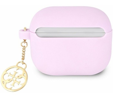 Guess Charms Silicone Case voor Apple Airpods 3 - Paars Paars