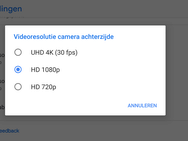 Camera-app op Google Pixel 3 met Android Pie 9.0