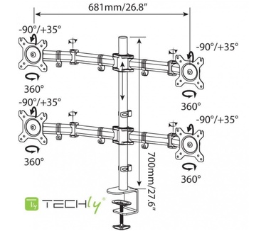 Techly ICA-LCD 483-Q