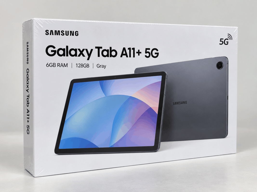 Samsung Galaxy Tab A11+, 5G, 6GB ram, 128GB opslag Grijs