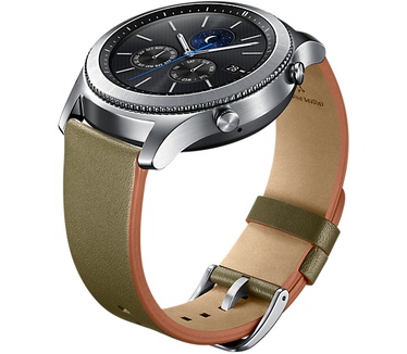 Samsung Gear S3 Leather-Armband 22 mm - Standard Olive Green