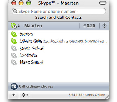 Skype for Mac OS X 2.0.0.6