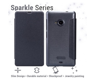 Nillkin Leather Case Microsoft Lumia 535 - Sparkle Series Black