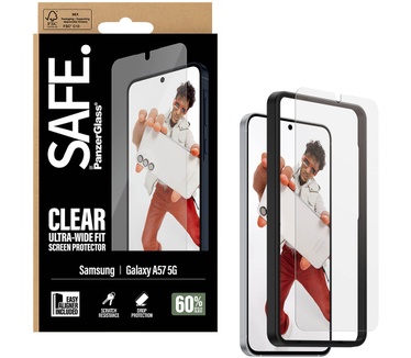 PanzerGlass SAFE. by PanzerGlass® Screen Protector Samsung Galaxy A57 5G | Ultra-Wide Fit w. EasyAligner