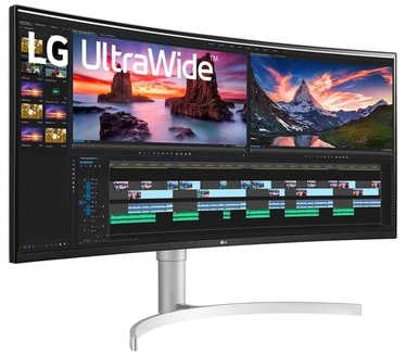 LG 38WN95C-W Wit, Zilver