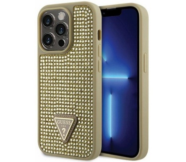 Guess Rhinestones Back Case - iPhone 14 Pro Max (6.7") - Goud Goud