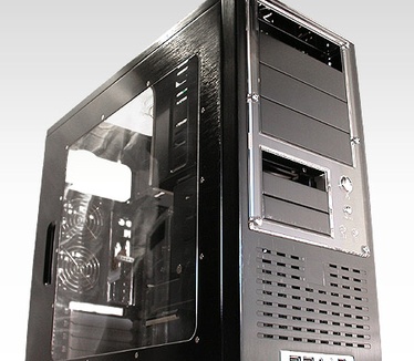 Super Flower SF 301 T3 zwart exterieur (grijs bg #2)