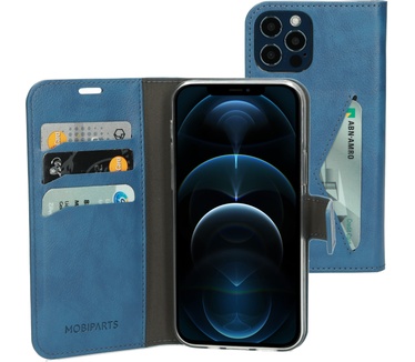 Mobiparts Classic Wallet Case Apple iPhone 12/12 Pro Steel Blue