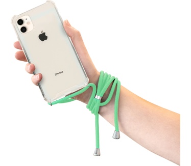 Mobiparts Lanyard Case Apple iPhone 11 Green Cord