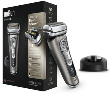 Braun Series 9 9325s Nieuwste Generatie Elektrisch Scheerapparaat, Oplaadstandaard, Etui, Grafiet