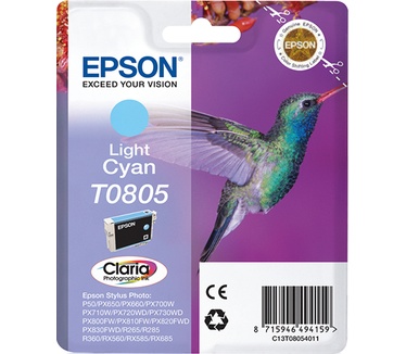 Epson Singlepack Light Cyan T0805 Claria Photographic Ink